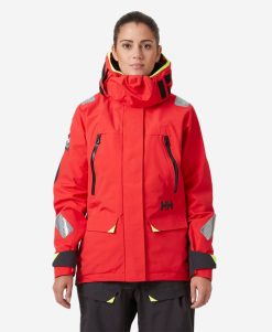 Sailing Jackets | Women Helly Hansen W Skagen Offshore Jacket, Red 222 Alert Red