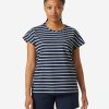 T-Shirts | Women Helly Hansen W Thalia Summer Top, Navy Stripe 598 Navy Stripe