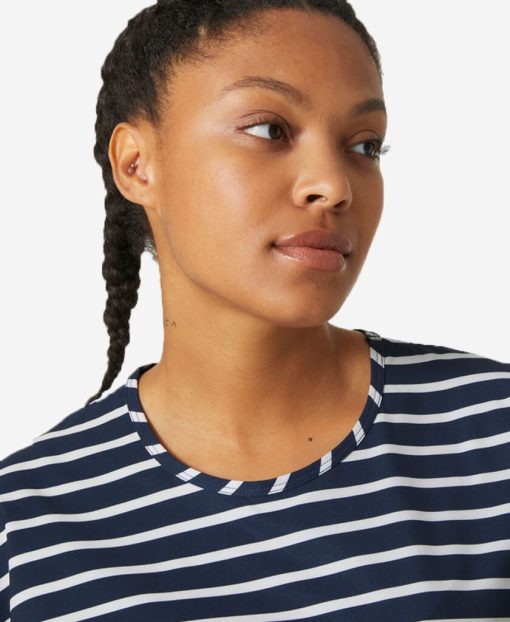 T-Shirts | Women Helly Hansen W Thalia Summer Top, Navy Stripe 598 Navy Stripe