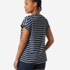 T-Shirts | Women Helly Hansen W Thalia Summer Top, Navy Stripe 598 Navy Stripe