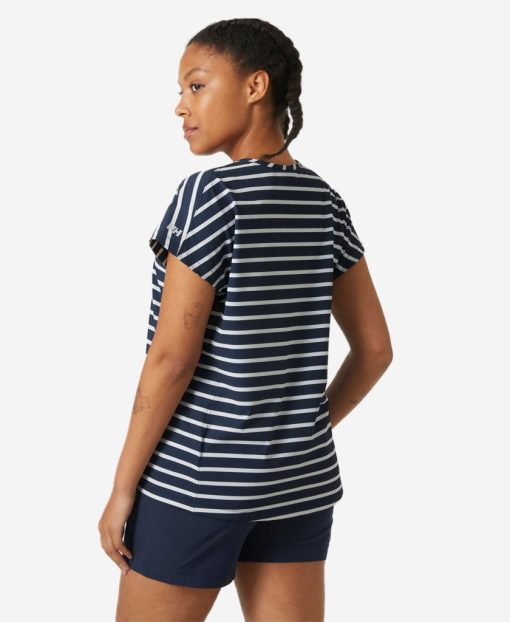 T-Shirts | Women Helly Hansen W Thalia Summer Top, Navy Stripe 598 Navy Stripe