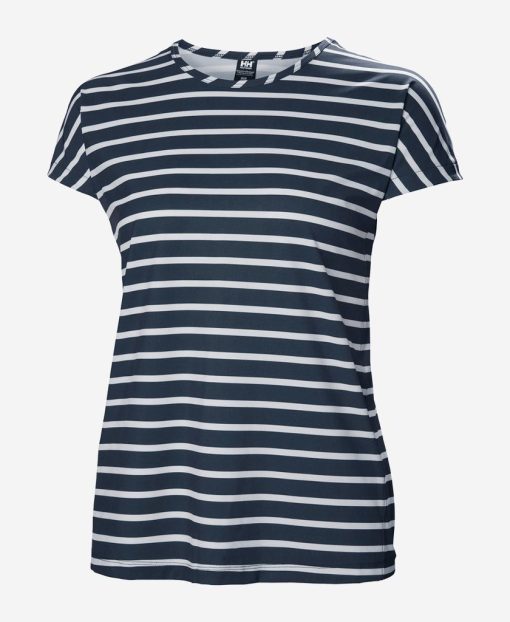 T-Shirts | Women Helly Hansen W Thalia Summer Top, Navy Stripe 598 Navy Stripe