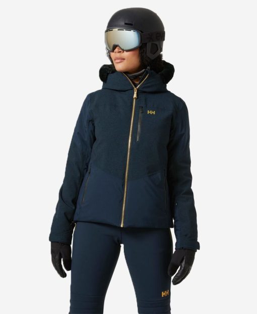 Snow Jackets | Women Helly Hansen W Valdisere 2.0 Jacket, Navy 597 Navy