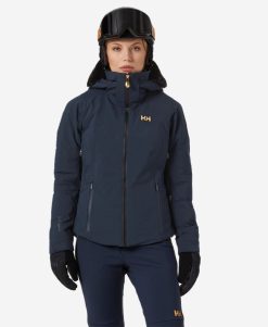 Snow Jackets | Women Helly Hansen W Verbier Infinity Jacket, Navy 597 Navy