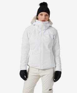 Snow Jackets | Women Helly Hansen W Verbier Infinity Jacket, White 001 White