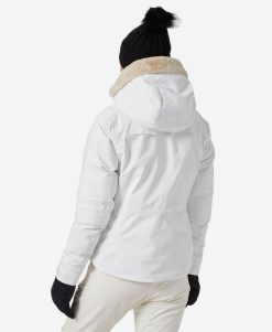 Snow Jackets | Women Helly Hansen W Verbier Infinity Jacket, White 001 White