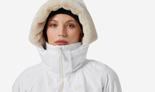 Snow Jackets | Women Helly Hansen W Verbier Infinity Jacket, White 001 White