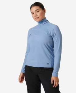 Hoodies & Jumpers | Women Helly Hansen W Verglas 1/2 Zip, Bright Blue 627 Bright Blue