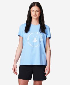 T-Shirts | Women Helly Hansen W Voyage T-Shirt, Bright Blue 627 Bright Blue