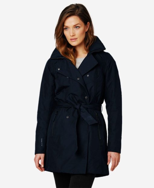 Rain Jackets | Women Helly Hansen W Welsey Ii Trench Insulated, Navy 598 Navy