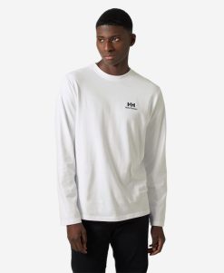 T-Shirts | Men Helly Hansen Yu L/S T-Shirt, White 001 White