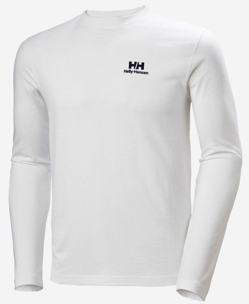 T-Shirts | Men Helly Hansen Yu L/S T-Shirt, White 001 White