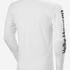 T-Shirts | Men Helly Hansen Yu L/S T-Shirt, White 001 White