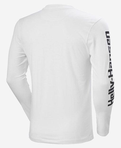 T-Shirts | Men Helly Hansen Yu L/S T-Shirt, White 001 White