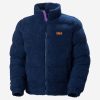 Puffy Jackets | Men Helly Hansen Yu Teddy Pile Jacket, Ocean 584 Ocean