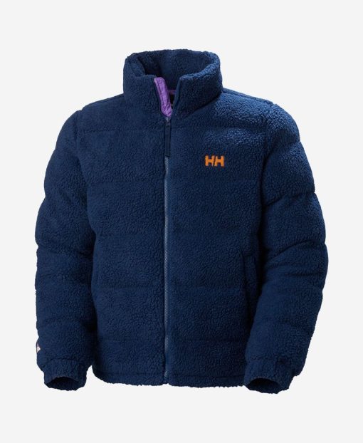 Puffy Jackets | Men Helly Hansen Yu Teddy Pile Jacket, Ocean 584 Ocean